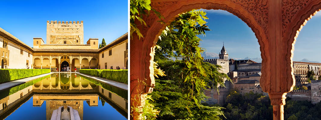 Mulighed for at besøge Granada og Alhambra på egen hånd i Andalusien
